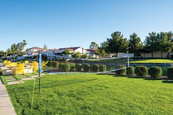 Outdoor volleyball court